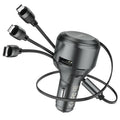 Car charger “S27 Tributo” with 3-in-1 cable