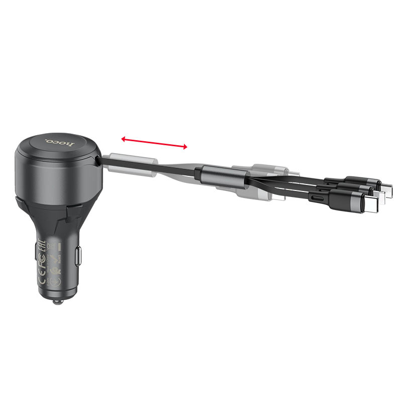 Car charger “S27 Tributo” with 3-in-1 cable