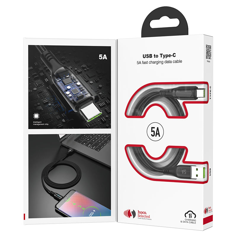 Cable USB to Type-C “S51 Extreme” 5A charging data sync