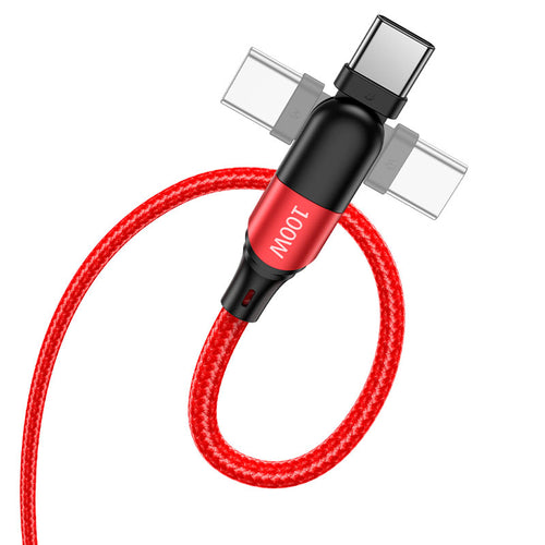 Cable Type-C to Type-C “U100 Orbit” 100W charging data sync