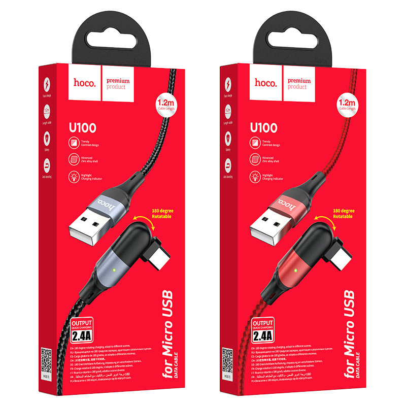 Cable USB to Micro-USB “U100 Orbit” charging data sync