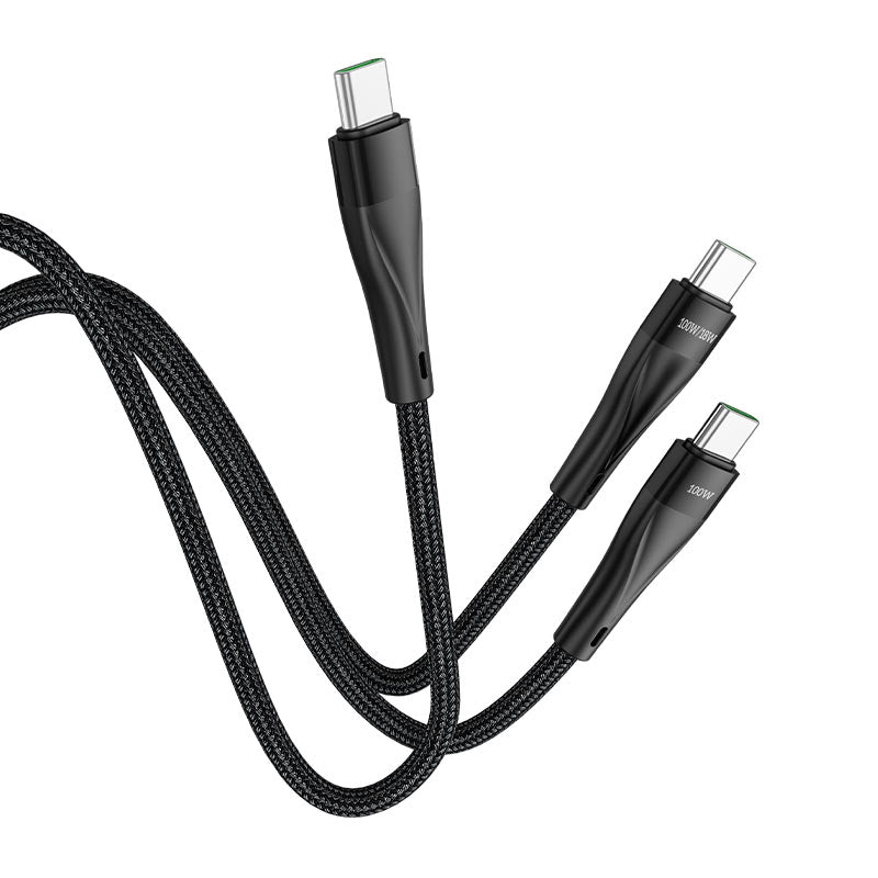 Cable 2-in-1 Type-C to dual Type-C “U102 Super” 100W