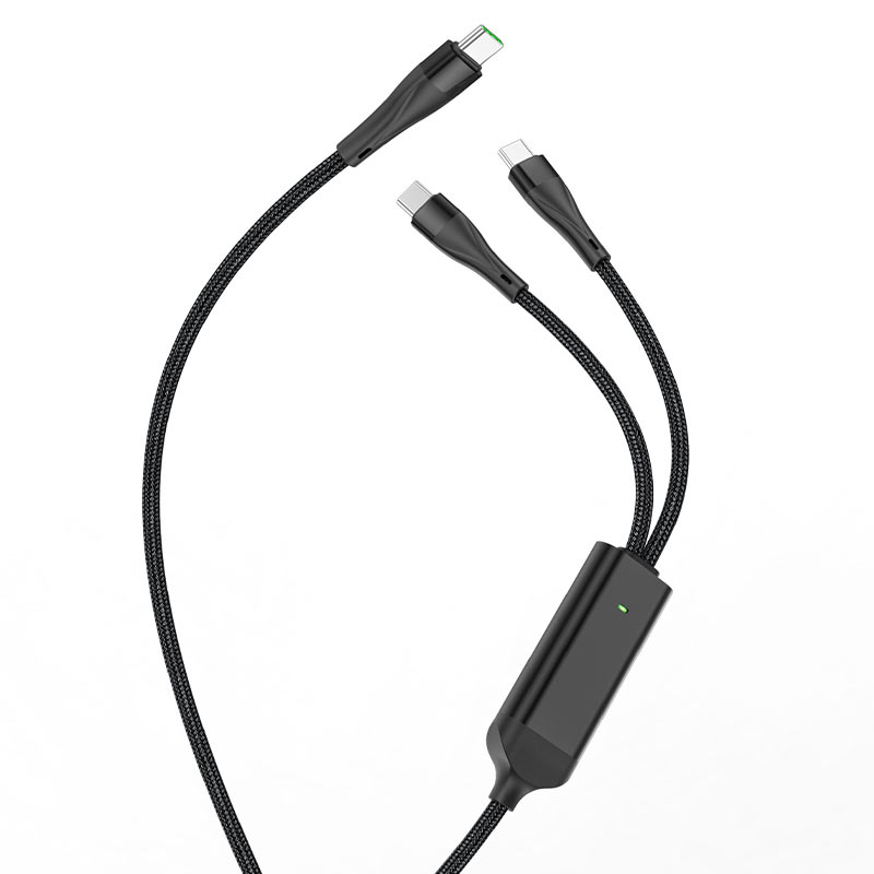Cable 2-in-1 Type-C to dual Type-C “U102 Super” 100W