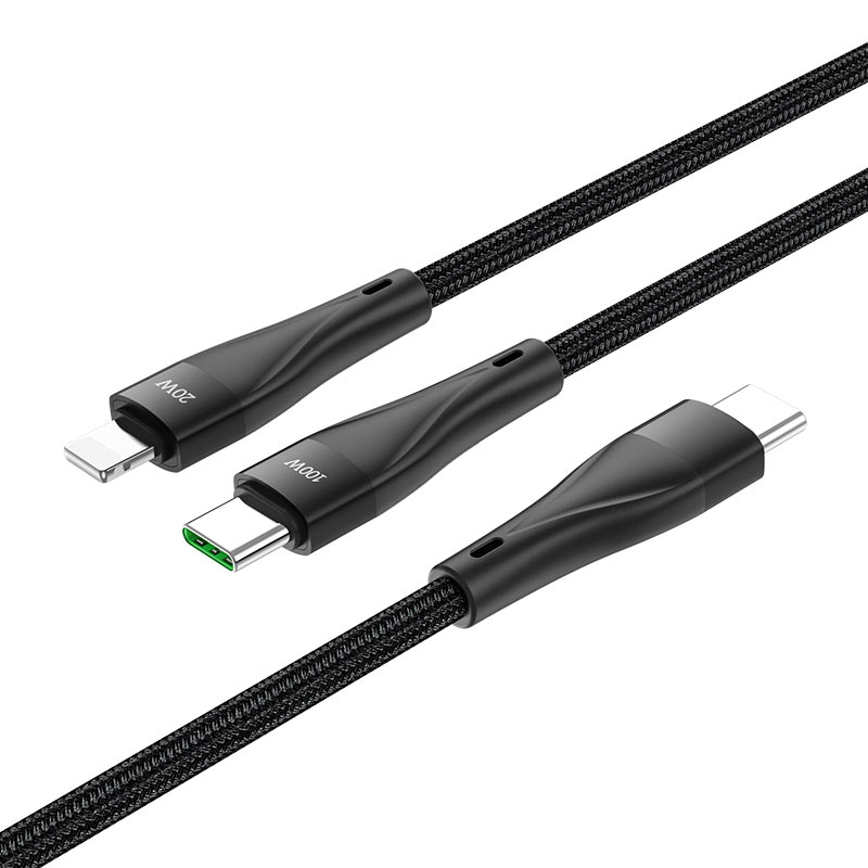 Cable 2-in-1 Type-C to Lightning / Type-C “U102 Super” 100W
