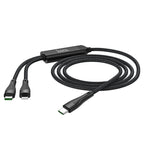 Cable 2-in-1 Type-C to Lightning / Type-C “U102 Super” 100W