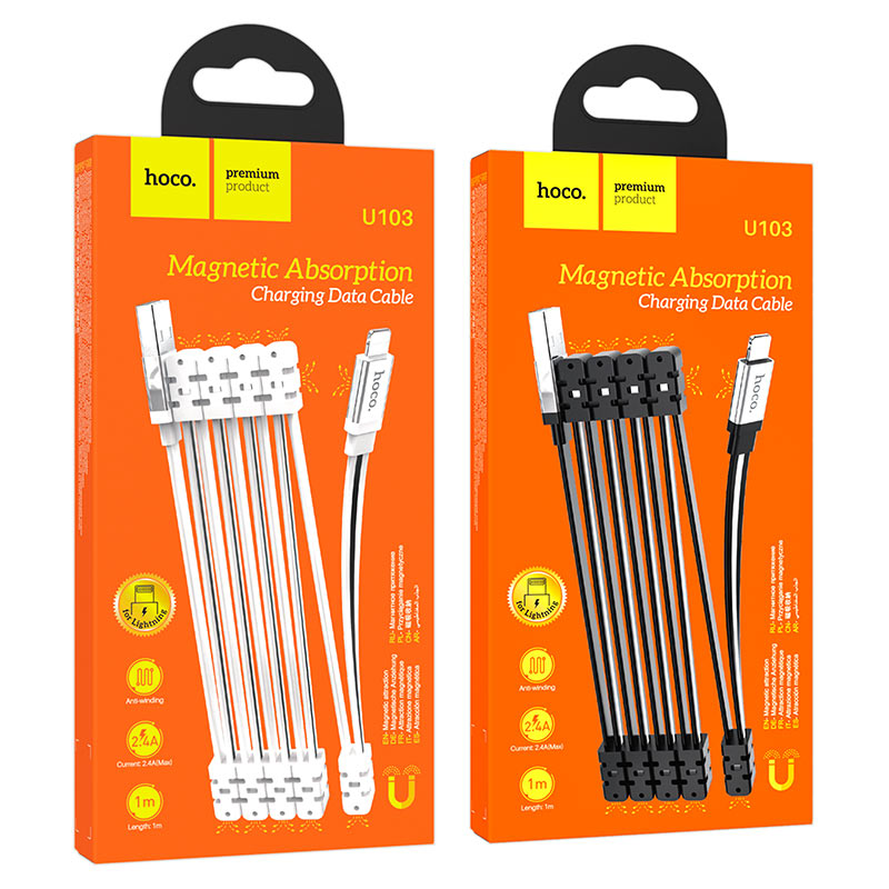 Cable USB to Lightning “U103 Magnetic” charging data sync