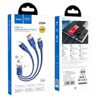 Cable 3-in-1 “U104 Ultra” 6A charging data sync