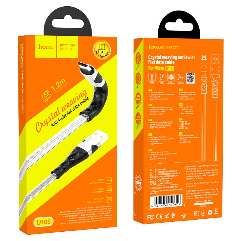 Cable USB to Micro-USB “U105 Treasure” charging data sync