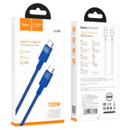Cable Type-C to Type-C “U106 Moulder” 100W charging data sync