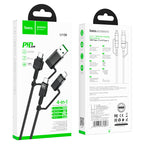 Cable 4-in-1 USB / Type-C to Lightning / Type-C “U106 Moulder”