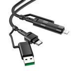 Cable 4-in-1 USB / Type-C to Lightning / Type-C “U106 Moulder”