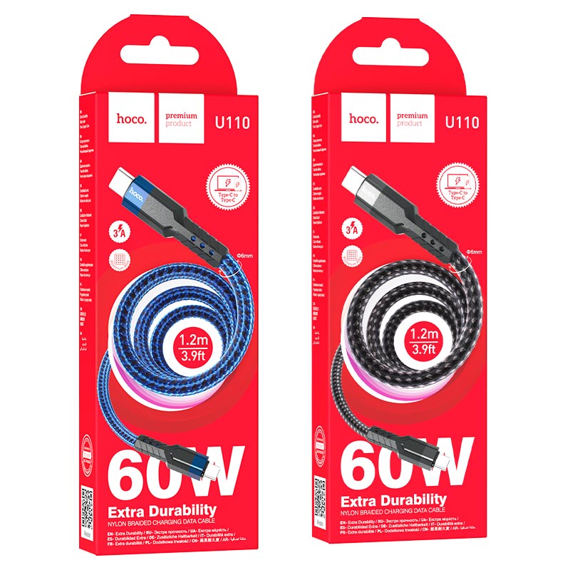 Cable  Type-C to Type-C “U110” 60W charging data sync