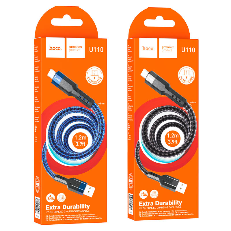 Cable USB to Micro-USB “U110” charging data sync