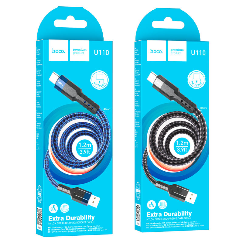 Cable USB to Type-C “U110” charging data sync