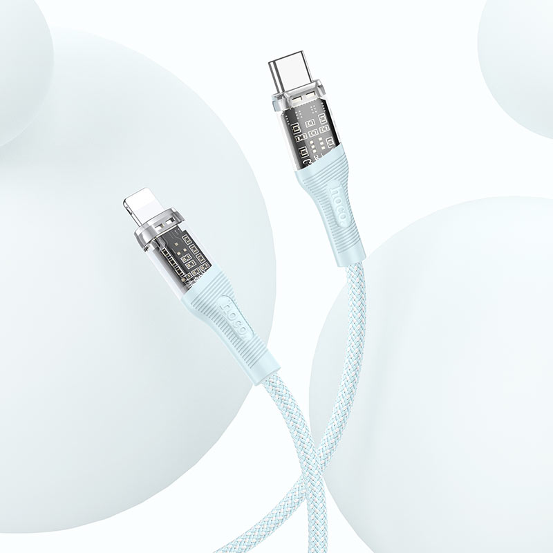 Cable Type-C to Lightning “U111 Transparent Discovery Edition” PD