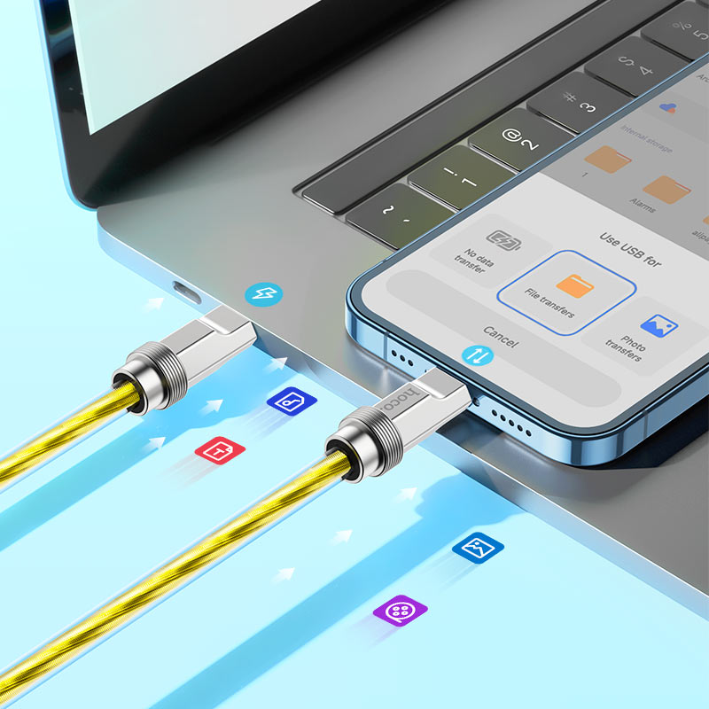 Cable Type-C to iP “U113 Solid” PD 20W fast charge