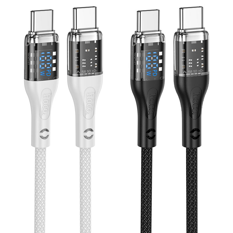 Cable Type-C to Type-C “U115 Transparent Discovery Edition” 100W fast charge