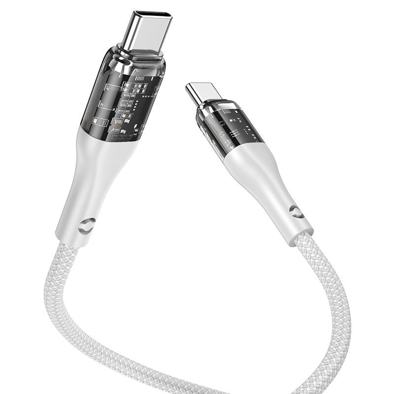 Cable Type-C to Type-C “U115 Transparent Discovery Edition” 100W fast charge