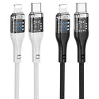 Cable Type-C to iP “U115 Transparent Discovery Edition” PD 20W fast charge