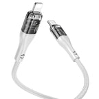 Cable Type-C to iP “U115 Transparent Discovery Edition” PD 20W fast charge