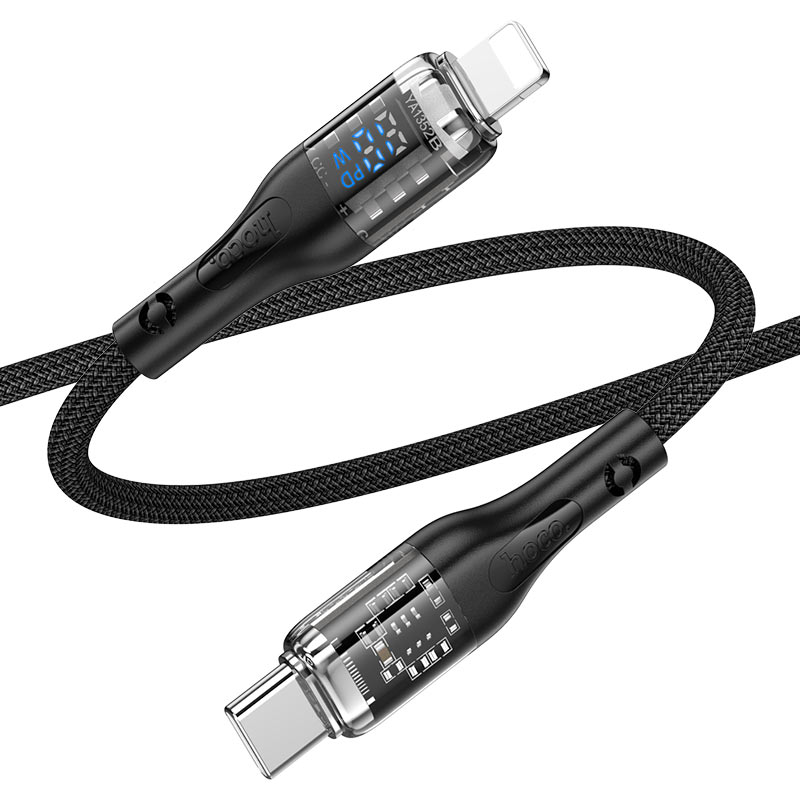 Cable Type-C to iP “U115 Transparent Discovery Edition” PD 20W fast charge