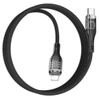 Cable Type-C to iP “U115 Transparent Discovery Edition” PD 20W fast charge