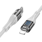 Cable Type-C to iP “U115 Transparent Discovery Edition” PD 20W fast charge