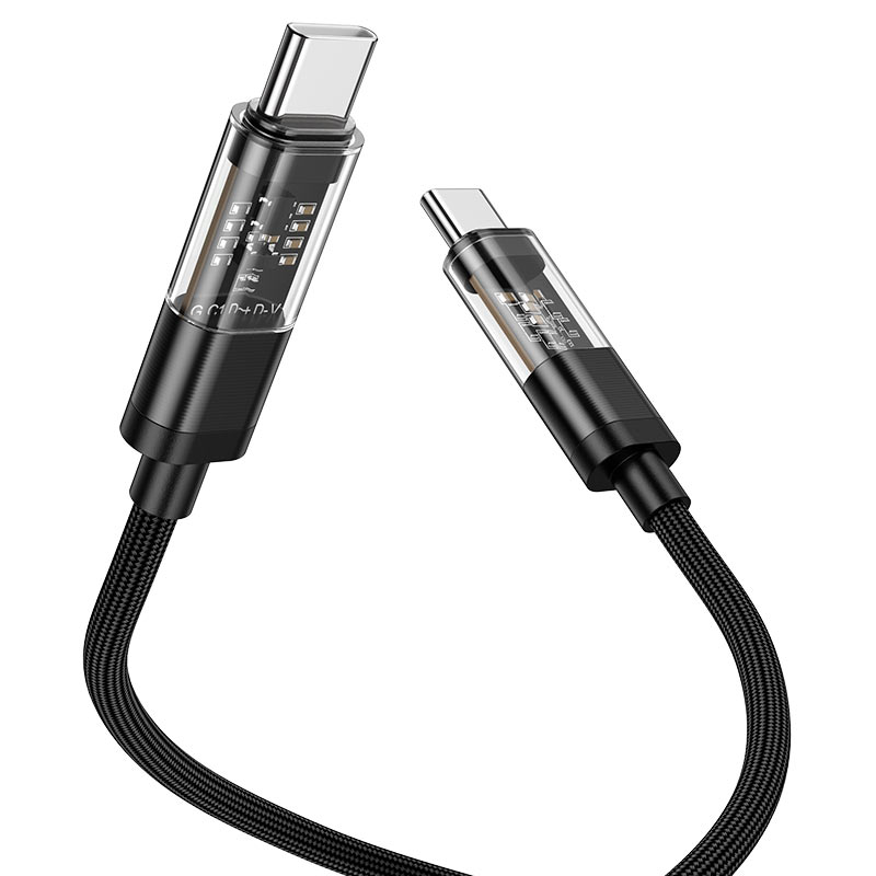 Cable Type-C to Type-C “U116 Transparent Discovery Edition” 60W fast charge