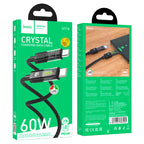 Cable Type-C to Type-C “U116 Transparent Discovery Edition” 60W fast charge