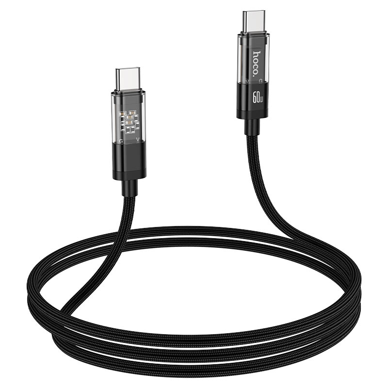 Cable Type-C to Type-C “U116 Transparent Discovery Edition” 60W fast charge