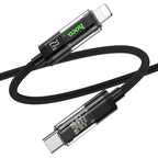 Cable Type-C to Lightning “U116 Transparent Discovery Edition” 27W fast charge