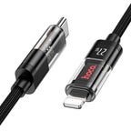 Cable Type-C to Lightning “U116 Transparent Discovery Edition” 27W fast charge