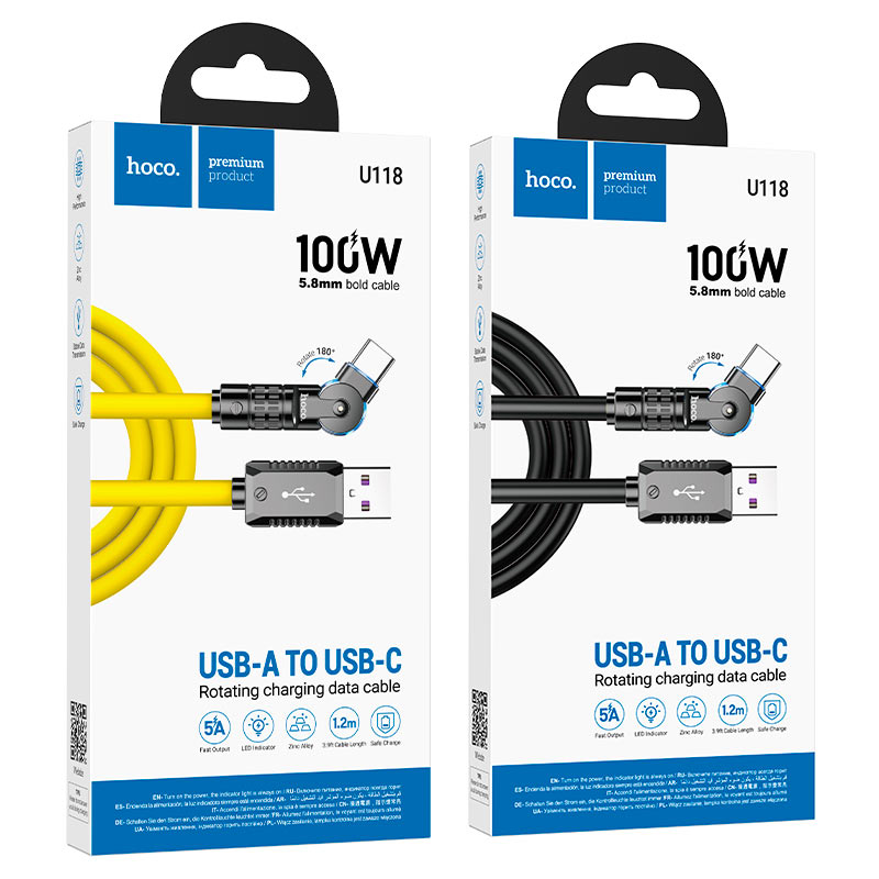 Cable USB to Type-C “U118 Triumph” 100W fast charge