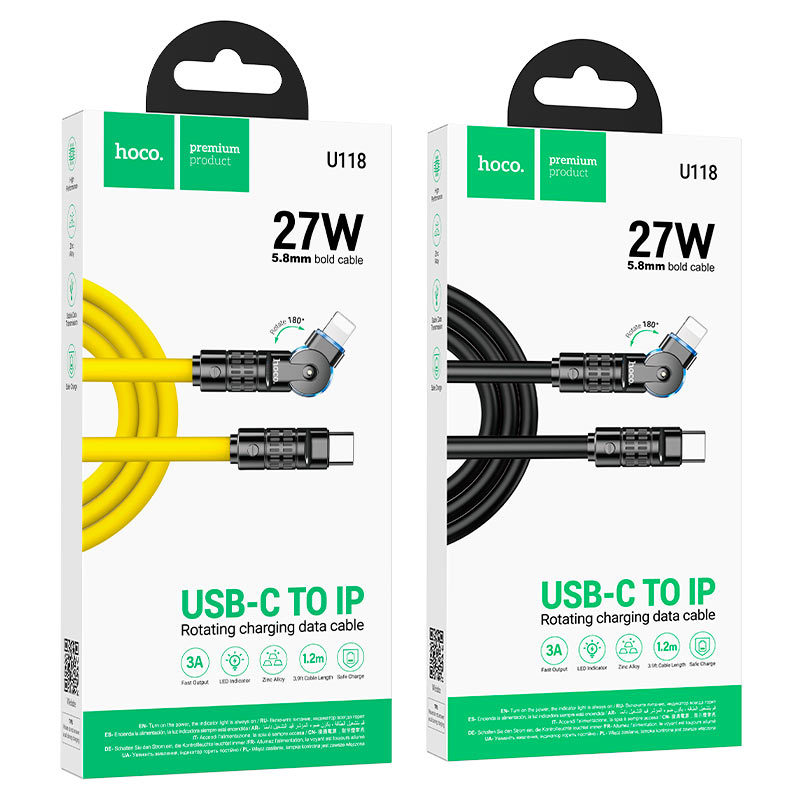 Cable Type-C to iP “U118 Triumph” PD 27W fast charge