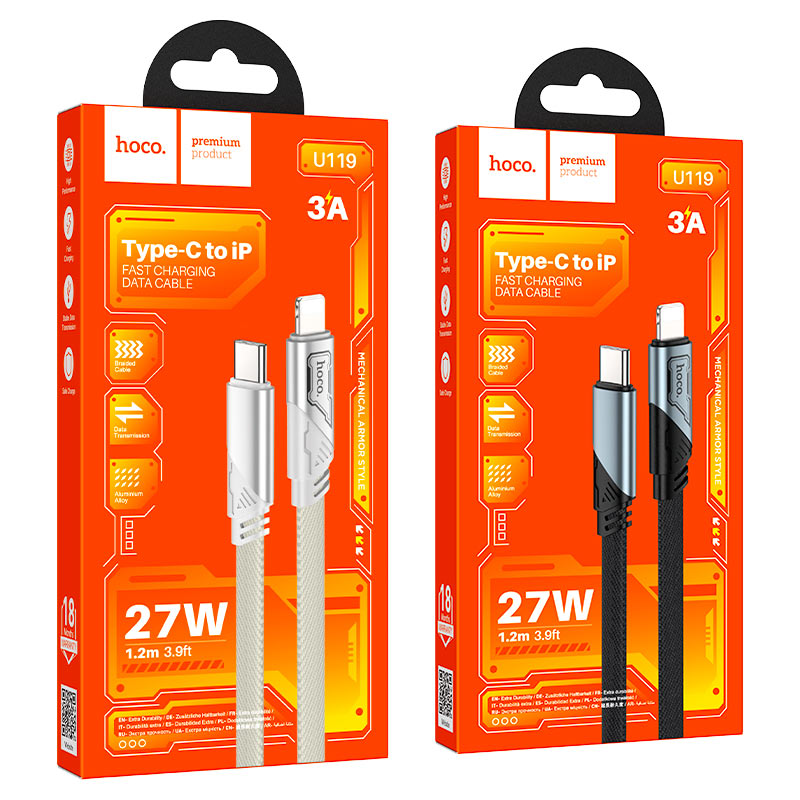 Cable Type-C to iP “U119 Machine” PD 27W fast charge