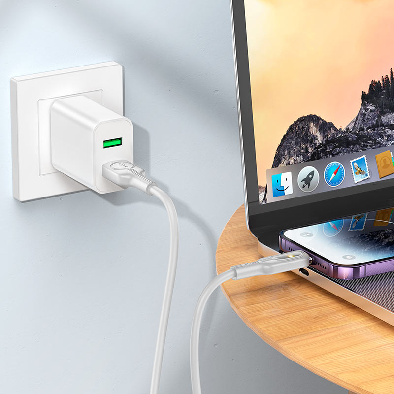 Cable USB to iP “U120 Transparent explore”