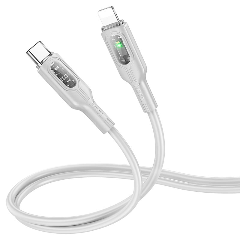 Cable Type-C to iP “U120 Transparent explore” PD 27W fast charge