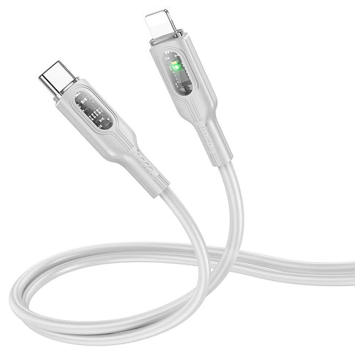 Cable Type-C to iP “U120 Transparent explore” PD 27W fast charge