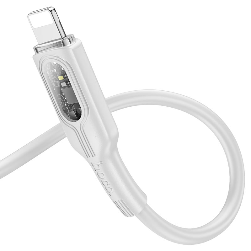 Cable Type-C to iP “U120 Transparent explore” PD 27W fast charge