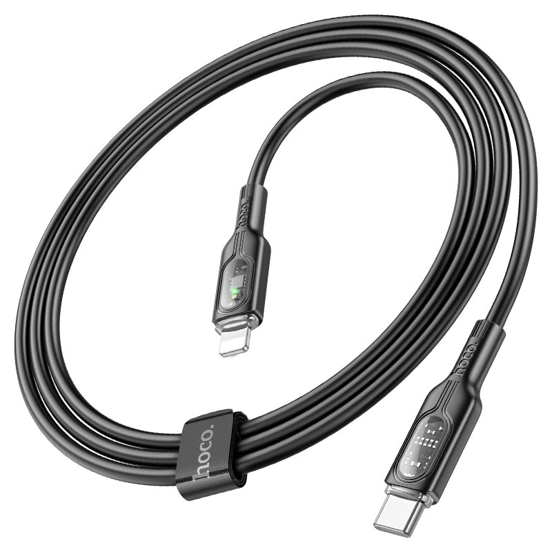Cable Type-C to iP “U120 Transparent explore” PD 27W fast charge