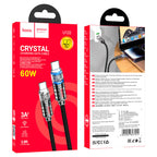 Cable Type-C to Type-C “U122 Lantern” 60W fast charge