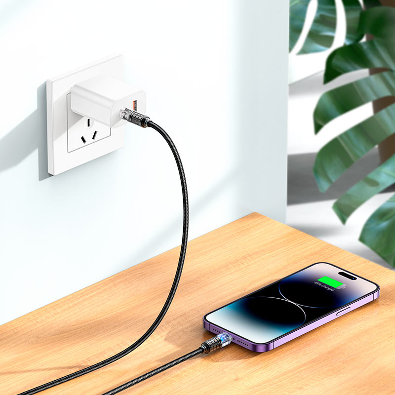 Cable Type-C to iP “U122 Lantern” PD 27W fast charge