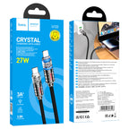 Cable Type-C to iP “U122 Lantern” PD 27W fast charge