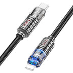 Cable Type-C to iP “U122 Lantern” PD 27W fast charge