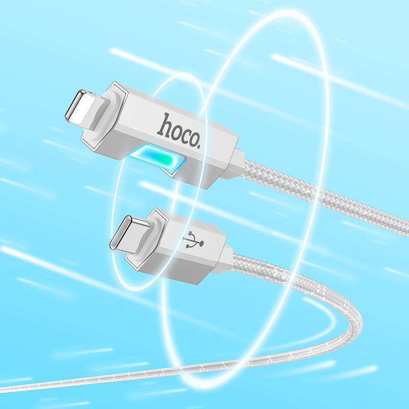 Cable Type-C to iP “U123 Regent” PD 27W fast charge