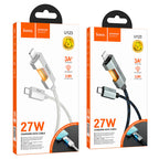 Cable Type-C to iP “U123 Regent” PD 27W fast charge