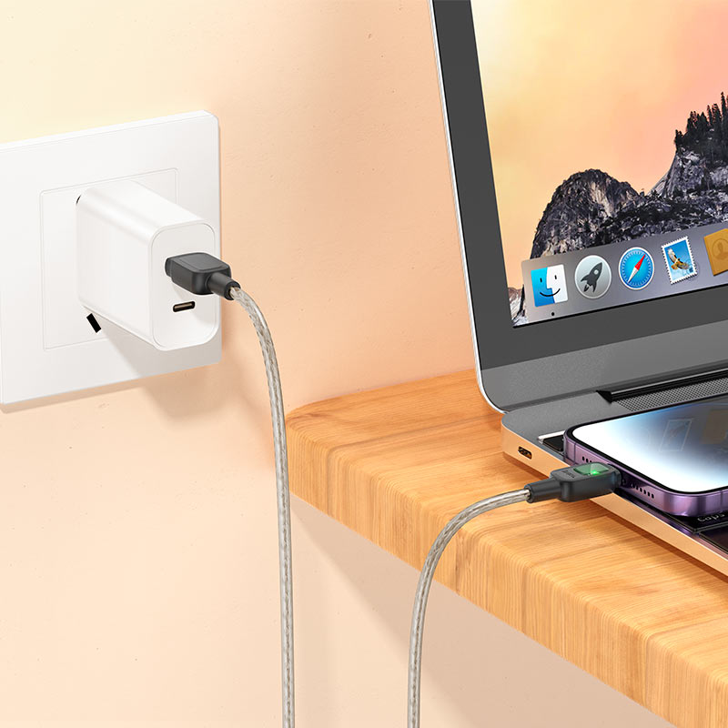 Cable USB to iP “U124 Stone” intelligent power-off