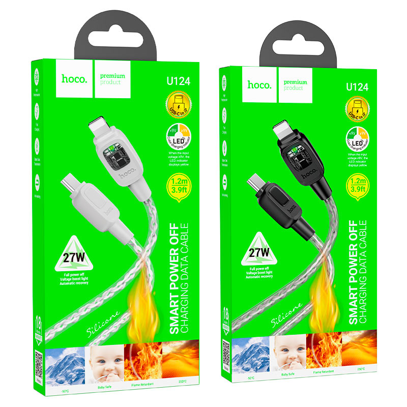 Cable Type-C to iP “U124 Stone” PD 27W fast charge