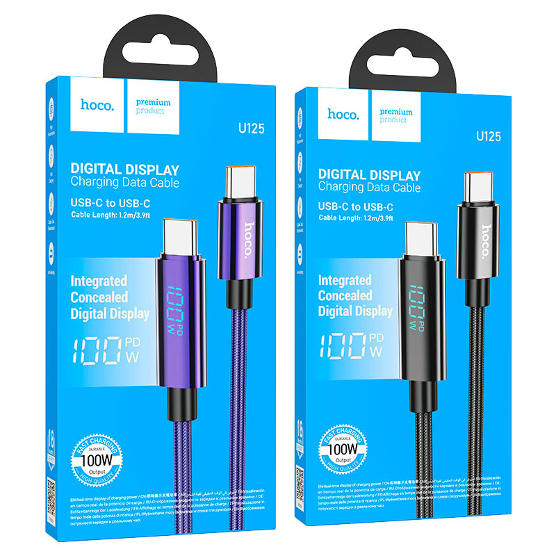 Cable Type-C to Type-C “U125 Benefit” PD 100W fast charge