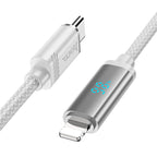 Cable Type-C to iP “U127 Power” PD 27W fast charge